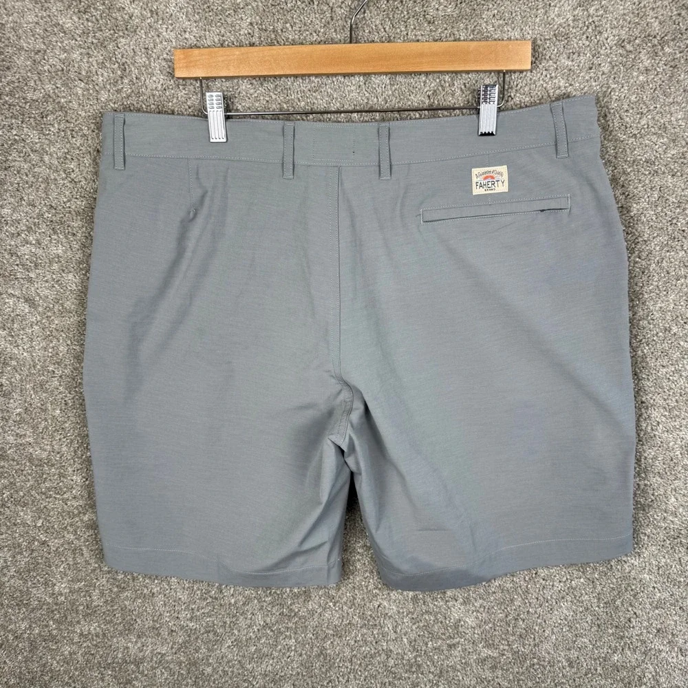 Faherty All Day Shorts Mens 38 Grey Hybrid Stretch Performance Quick Dry 9in